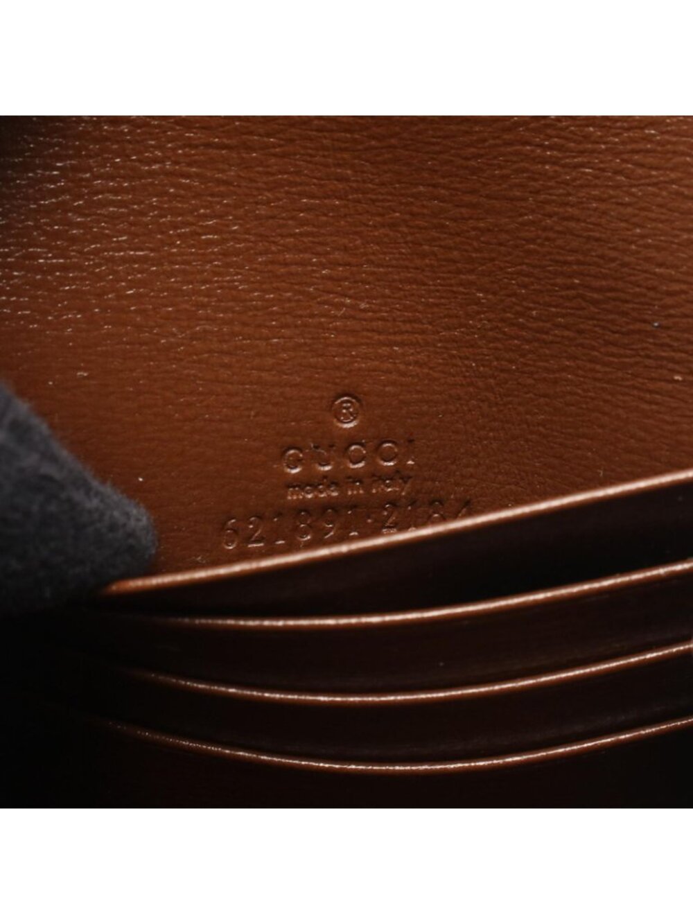Gucci Bifold Wallet Horsebit GG Supreme Beige Brown Leather Compact - Picture 4 of 7